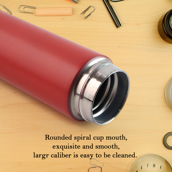 Red Vacuum Insulated Water Bottle (1 Pc  500ml)