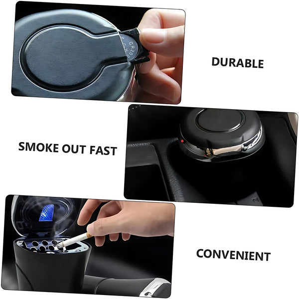 Portable Smokeless Led Car Ashtray  (1 Pc)