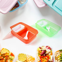 Kids Cartoon Printed Lunch Box Mix Design (1 Set)