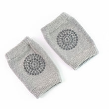 Light Grey Toddler Wool Knit Leg Warmer (Knee Guard)