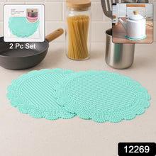 Silicone Round Heat Resistant Mat (2 Pc Set)