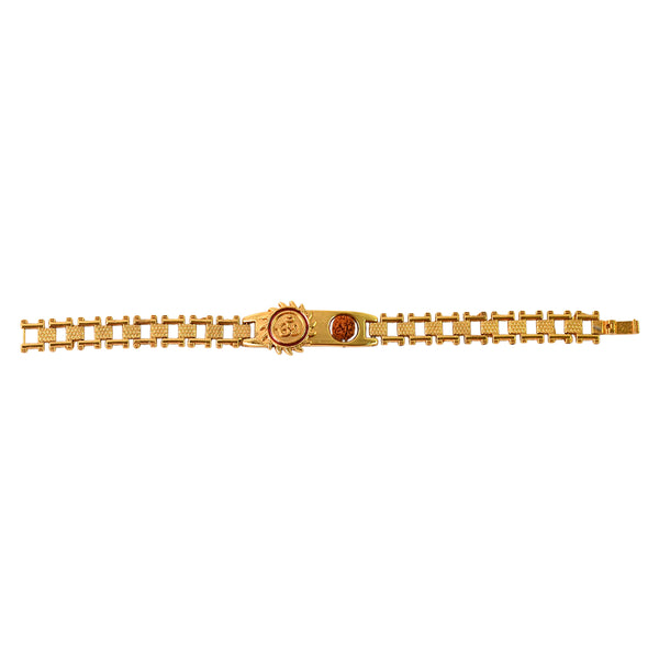 Gold Plated Designer Watch-dial Style Bracelet Rakhi For Brother (1 Pc)