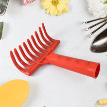 Heavy Duty Plastic Garden Hand Rake  9-tooth Cultivator Tool (1 Pc)