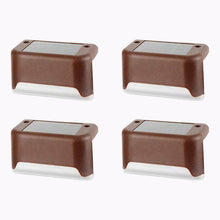 9412 Solar Decorative Lights Waterproof Durable Garden Atmosphere Lights Stair Lights Railing Lights Step Steps Lights For Outdoor Patio Courtyard Stair Step Fence Patio Stairsyard Garden Pathway ( 4 Pc Set)