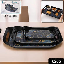 Premium Plastic Serving Tray (3 Pc)