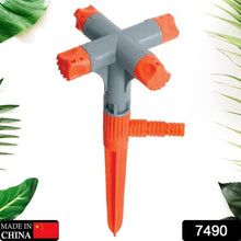 7490 Garden Sprinkler 360  Rotating Adjustable Round 3 Arm Lawn Water Sprinkler For Watering Garden Plantspipe Hose Irrigation Yard Water Sprayer