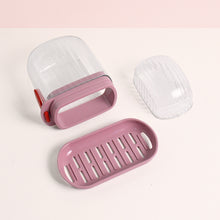 Multipurpose Plastic Soap Dish With Transparent Dust-proof Lid Sabudani (1 Pc)