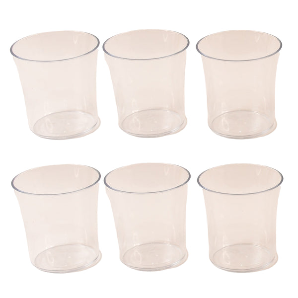 Apex Welcome Plastic Glass Set For Daily Use  Set Of 6