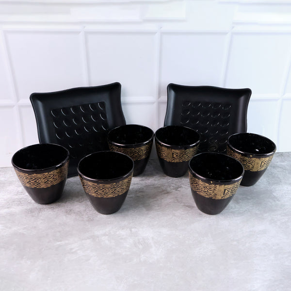 2 Bowl  6 Glass Snake Set ( 8 Pc Set )