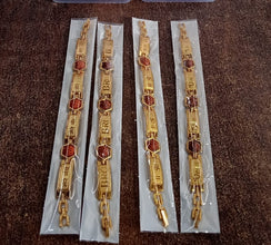 Gold Plated Hexa Bead Bracelet Rakhi For Brother  (1 Pc)