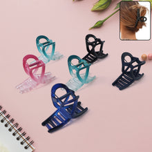 Plastic Hair Clamp Grip Simple Matte Hair Barrette Clamp (12 Pc   Mix Design)