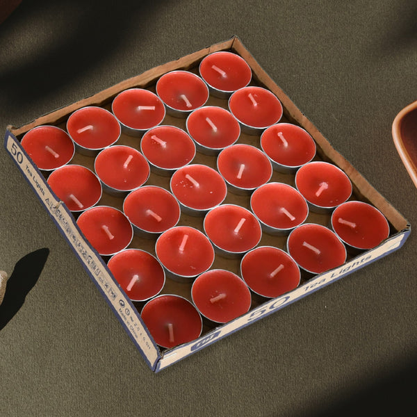 12691 Tealight Candles Set Smokeless Candles Tealight Diwali Candles For Diwali Home Decor Decoration Party Festivals For Mood Dinners Parities Home Decoration Wedding Candle (50 Pcs Set)