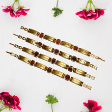 Gold Plated Hexa Bead Bracelet Rakhi For Brother  (1 Pc)