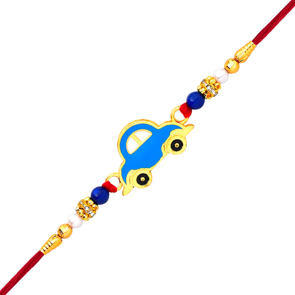 Blue Car Rakhi For Kids