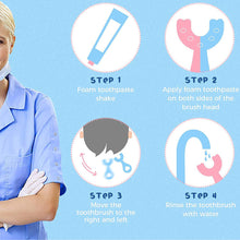 4003 U-shaped Toothbrush For Kids Manual Whitening Toothbrush Silicone Brush Head For Kids Children Infant Toothbrush For 2-6 Years