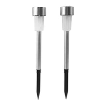 Solar-powered Stainless Steel Garden Pathway Lights 31x4 Cm (2 Pc)