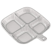 Plastic Kitchen Trays For Serving (4 Compartment  1 Pc)
