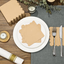 Disposable Scalloped Edge Tissue Napkins Set (120 Pc)