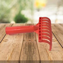 Heavy Duty Plastic Garden Hand Rake  9-tooth Cultivator Tool (1 Pc)