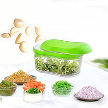 Manual Hand Push Garlic Cutter  Vegetable Chopper (1 Pc)