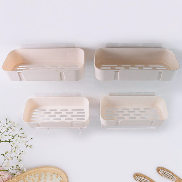Multipurpose Kitchen Bathroom Wall Corner Shelf Rack (4 Pcs Set)