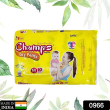 0966 Medium Champs Dry Pants Style Diaper- Medium (10 Pcs) Best For Travel  Absorption Champs Baby Diapers Champs Soft And Dry Baby Diaper Pants (M 10 Pcs )