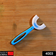 4003 U-shaped Toothbrush For Kids Manual Whitening Toothbrush Silicone Brush Head For Kids Children Infant Toothbrush For 2-6 Years
